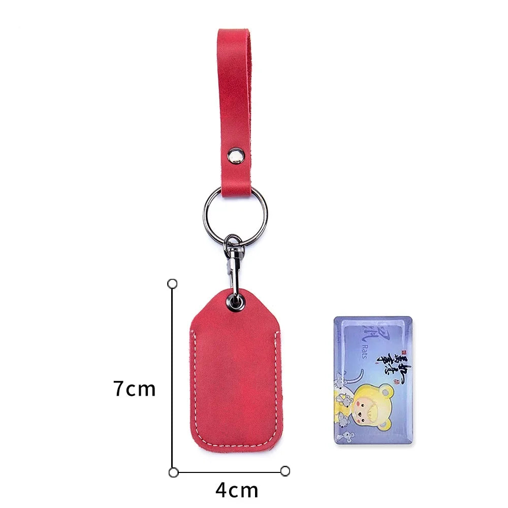 Personalisierbare Lederhülle für StarLine S96 & PIK Intercom – Premium Schutzcover aus Rindsleder für Alarm- & IC-Tags mit Schlüsselanhänger