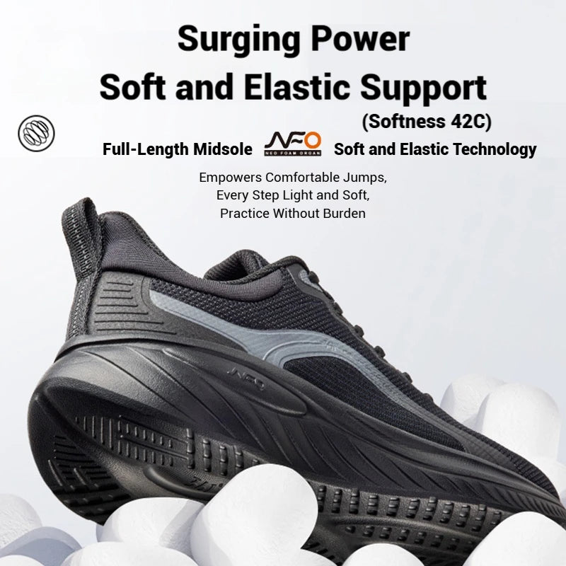 361 Degrees SoftFlow 3 Herren Laufschuhe – Leder Running Sneaker, leicht, stoßdämpfend, atmungsaktiv für Fitness & Alltag