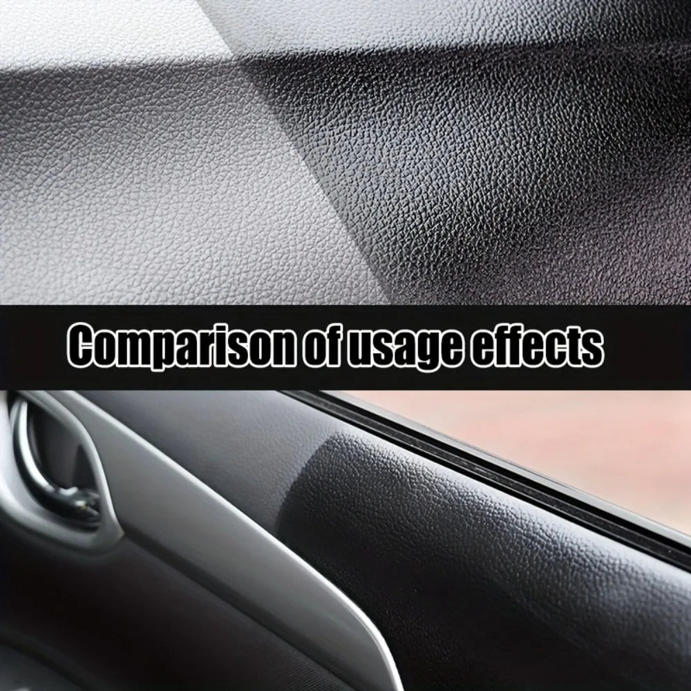 Leder Restaurator Spray für Auto & Innenraum – Flüssiger Farbauffrischer & Glanzpflege für Ledersitze & schwarze Kunststoffteile