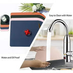 Runde Kunstleder Tischsets & Untersetzer – Rutschfeste, beidseitige Platzmatten im europäischen Stil für Restaurant, Hotel & Zuhause