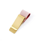 Leder Stiftehalter Clip mit Messing-Lesezeichen – Clip de bolígrafo más elegante para cuadernos y diarios de viajero