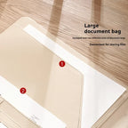 Mapa de documentos de negocios multifunción A4 con Stifthalter &amp; Kartenfach – Organizador más elegante para Verträge &amp; Büro