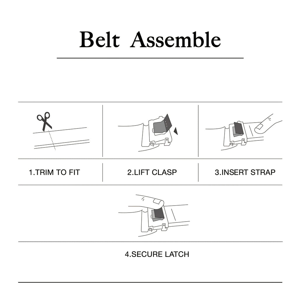 Hochwertiger PU-Ledergürtel ohne Schnalle – Premium Ersatzriemen für automatische Gürtelschnallen