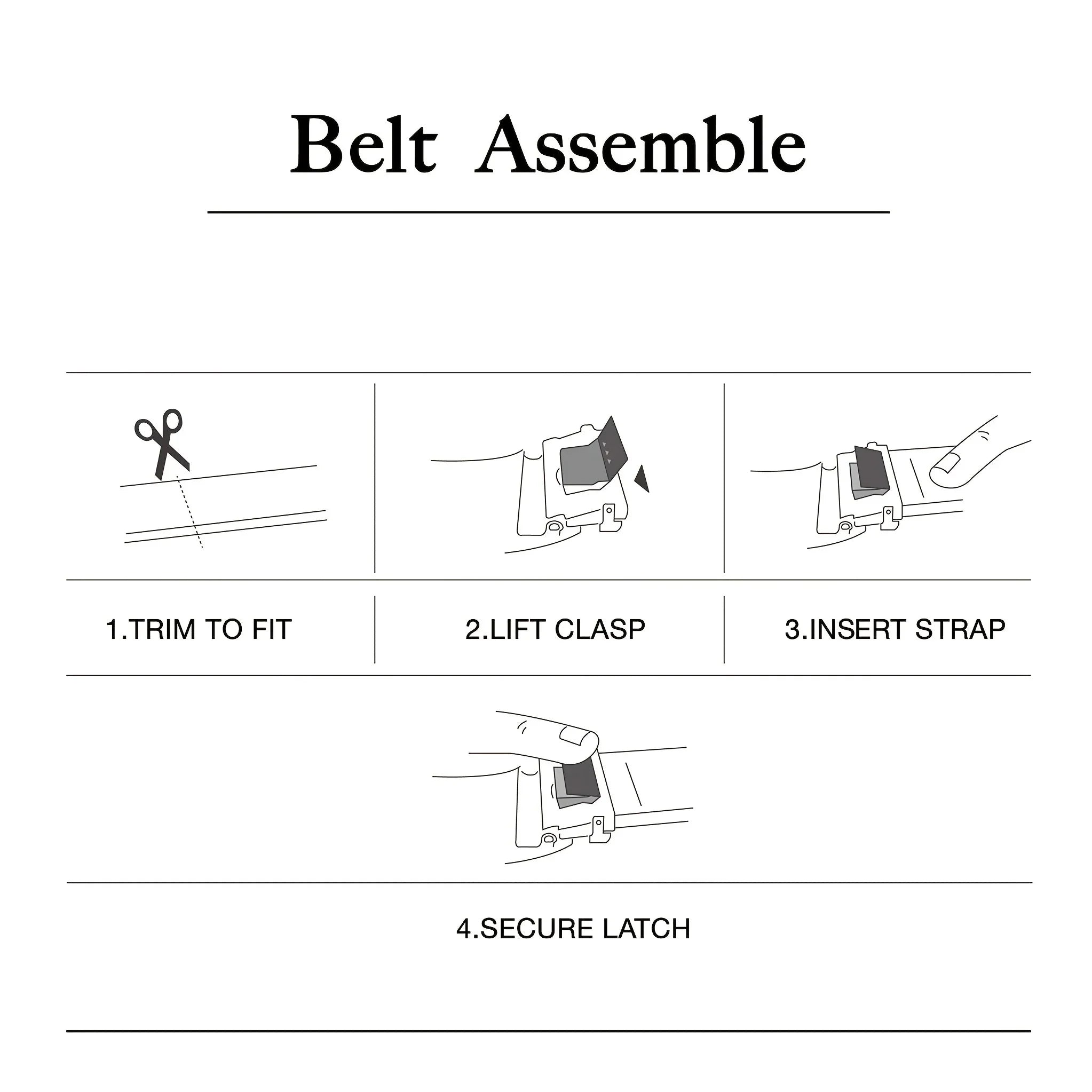 Hochwertiger PU-Ledergürtel ohne Schnalle – Premium Ersatzriemen für automatische Gürtelschnallen