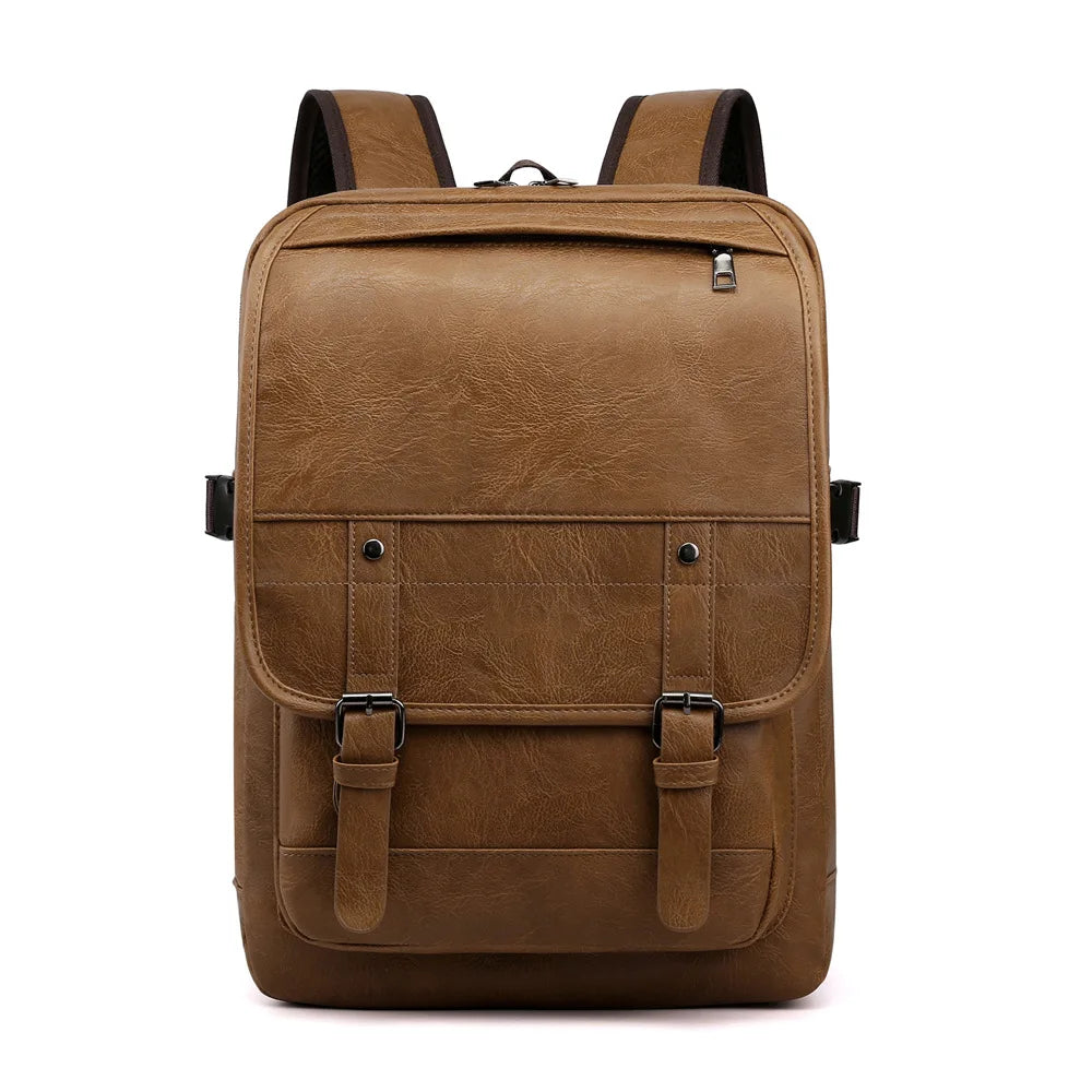 TILORRAINE Mochila de cuero PU vintage – Mochila de negocios y cómoda para hombres y mujeres en diseño clásico 