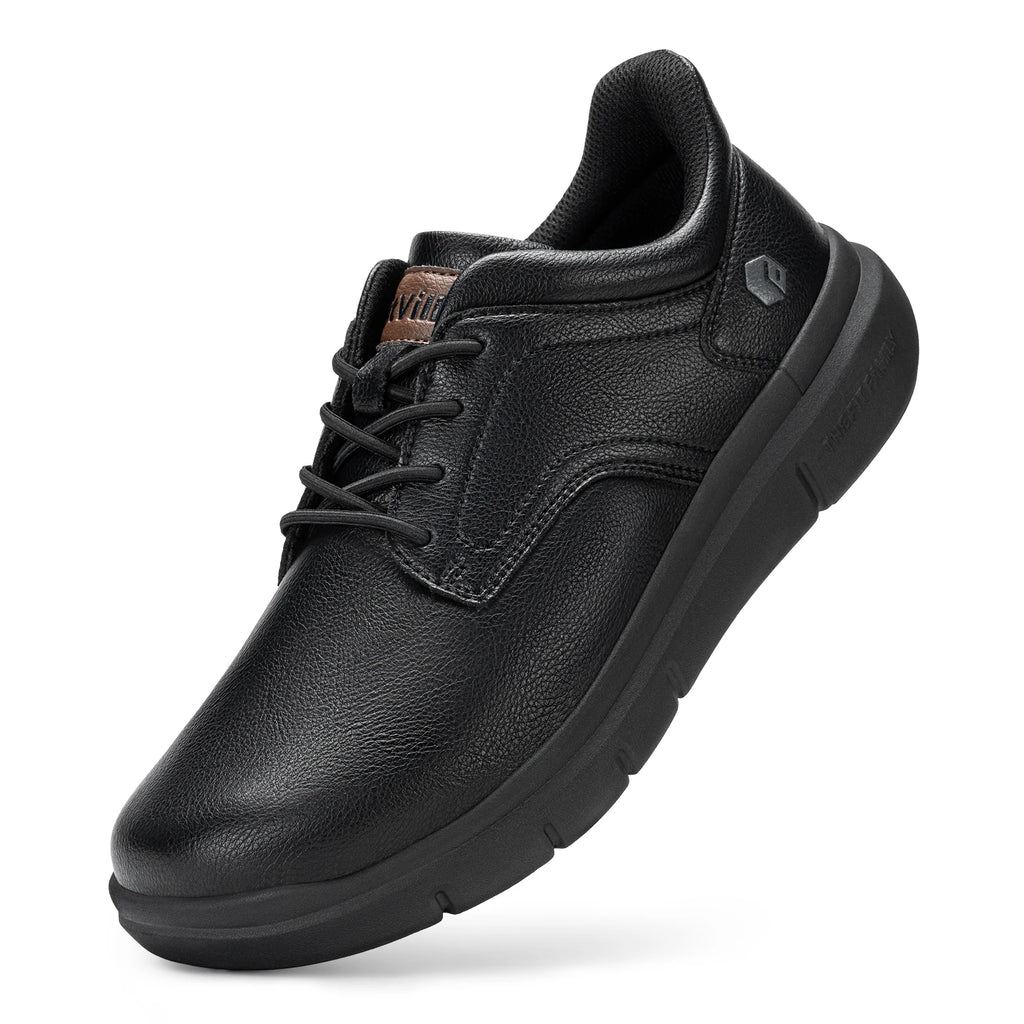 Fitville Herren Slip-On Lederschuhe – Mocasines extra cómodos, ligeros y cómodos para todas las etiquetas y frecuencias 