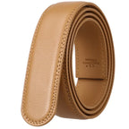 Herren Leder Gürtel ohne Schnalle – 3,5 cm Breite aus echtem Rindsleder in Schwarz, Braun, Blau, Grau & Weiß