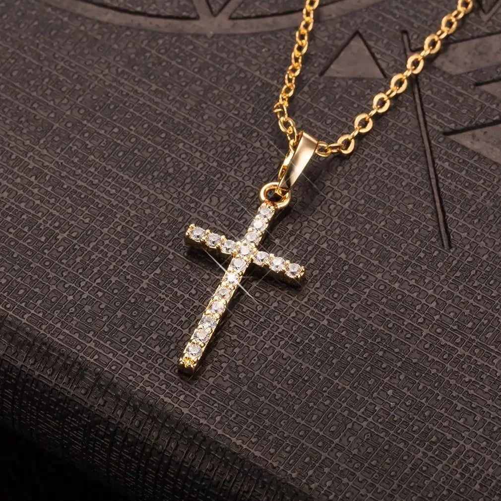 Vintage schwarze Lederkette mit geflochtenem Band & geometrischem Anhänger – Schlichte Halskette für Damen & Girls