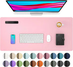 Großes Leder Mousepad & Schreibtischunterlage – Wasserdichte PU Leder Desk Mat für Büro, Homeoffice & Gaming