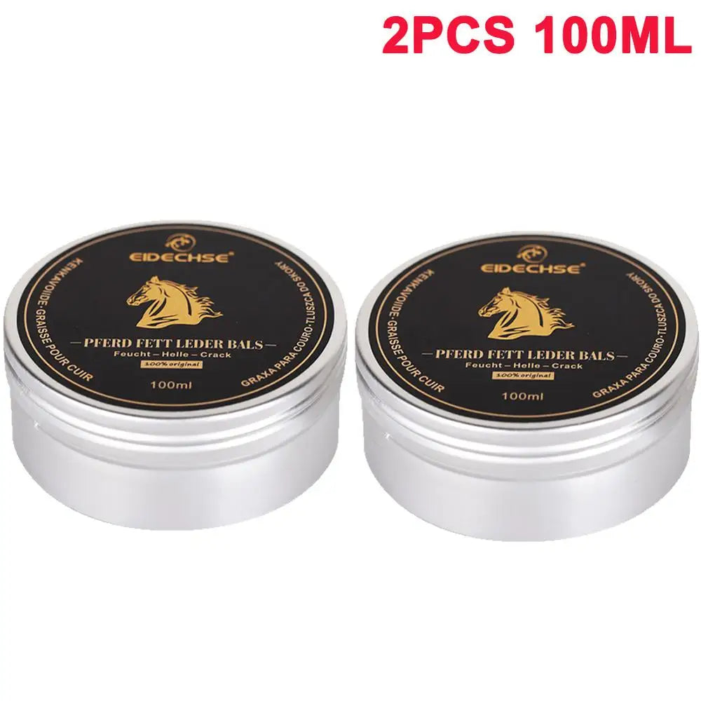 100 ml Leder Renovierwachs – Pflege- & Glanzcreme für Autositze, Sofas, Lederschuhe & Möbel (1–2 Stück Option)