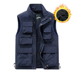 Herren Lederweste für Herbst & Winter – Ärmellose Outdoor Weste, winddicht & atmungsaktiv, sportlich & vielseitig