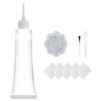 20 ml Kunstleder Reparatur Set – Färbe- &amp; Reparaturcreme mit Pinsel &amp; Spachtel für Autositze, Sofas &amp; Möbel 