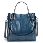 ZENCY Multifunktionale Ledertasche – Gros Shopper Bag aus 100% Echtleder für Damen, Schulter- &amp; Crossbody Tote, Rouge