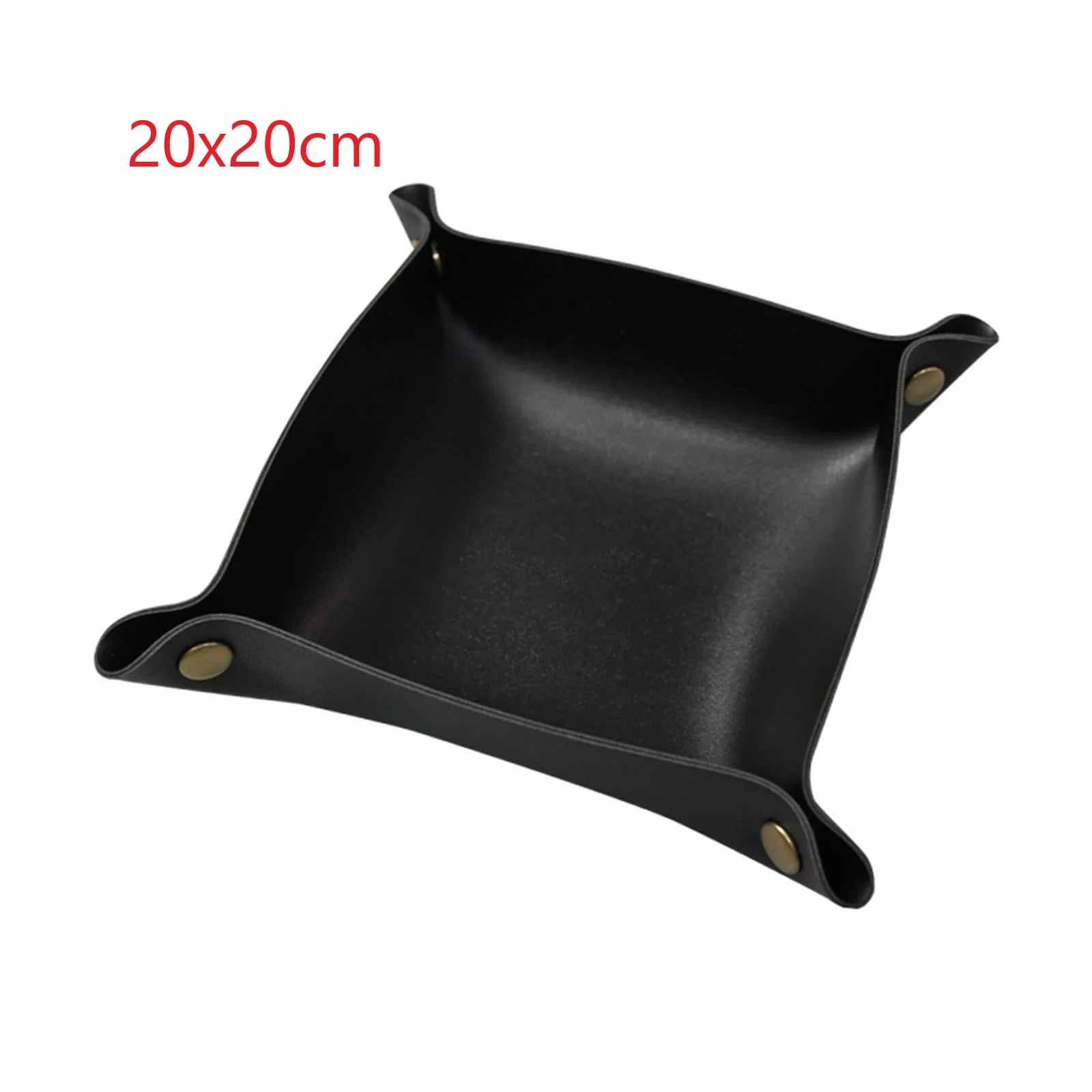Moderne PU Leder Ablageschale – Dekorative Storage Tray für Schlüssel, Geldbörse & Make-up (20 × 20 cm / 25 × 25 cm)