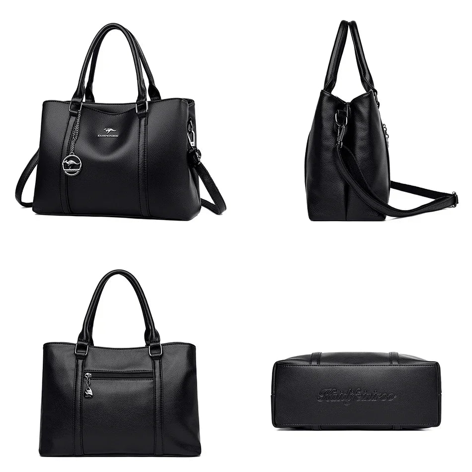 AMYMANG Luxus Damen Schultertasche – Sac à bandoulière et fourre-tout en cuir haut de gamme, sac à main de créateur avec plus grande capacité 