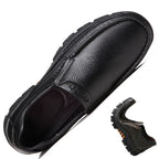 Mocassins pour hommes au 100 % véritable Rindsleder – Weiche Slip-On Lederschuhe mit Dicker Sohle, Casual Schuhe en Schwarz &amp; Braun 