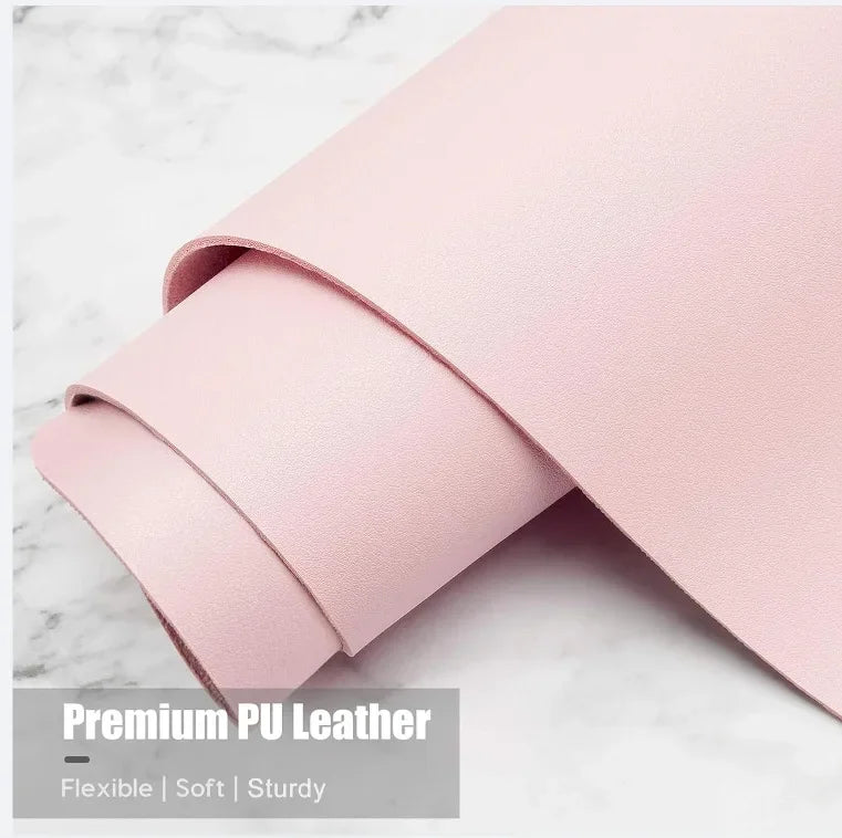 Große PU Leder Schreibtischunterlage 60 × 30 cm – Wasserdichte Office & Gaming Desk Pad für Maus, Tastatur und Laptop