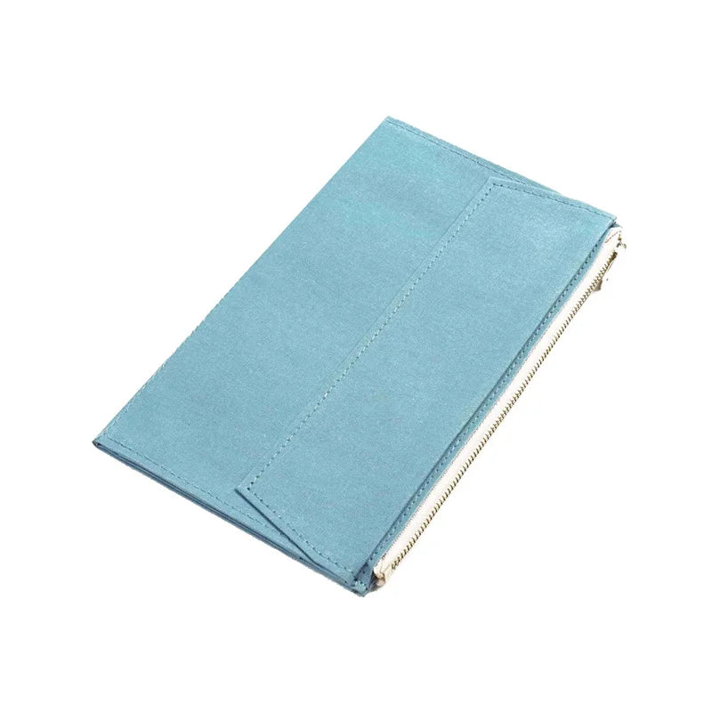 Pochette de voyage en toile pour carnet de notes et cartes de voyage – Pochette de rangement longue durée pour documents et articles de voyage