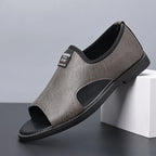 UXST Herren Ledersandalen 2024 – Claquettes d'été Gladiator de créateur, sandales confortables pour l'extérieur et les brins, Rutschfest und Leicht 