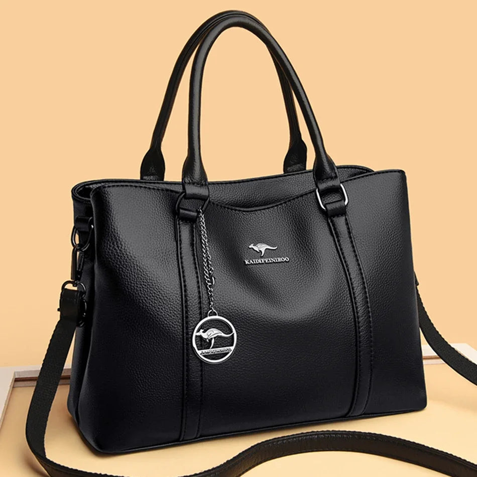 AMYMANG Luxus Damen Schultertasche – Sac à bandoulière et fourre-tout en cuir haut de gamme, sac à main de créateur avec plus grande capacité 