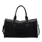 Elegante Lederoptik Reisetasche – Große Weekend Duffle Bag mit Reißverschluss, verstellbaren Trägern & viel Stauraum