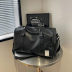 Wasserdichte PU-Leder Gym Bag für Damen & Herren – Fitness- und Reise-Rucksack mit Trocken-/Nass-Fach