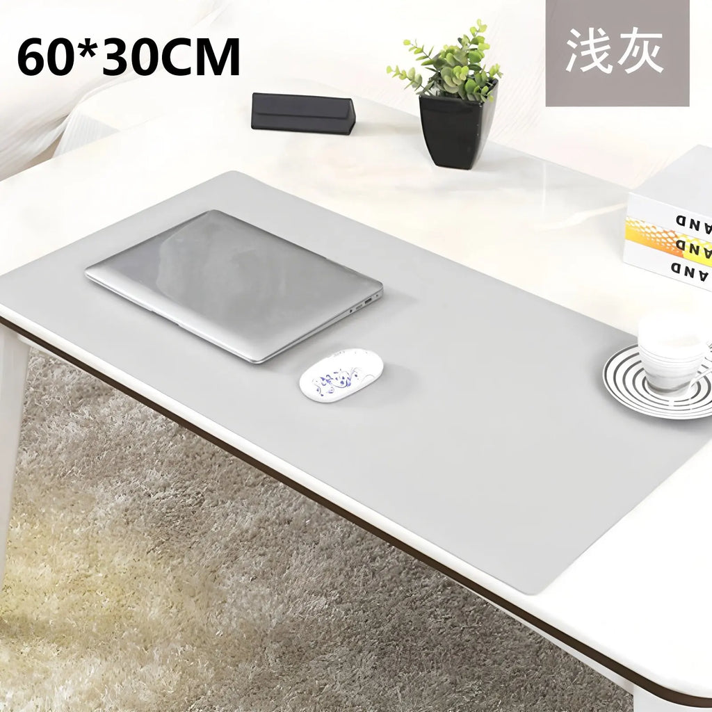 Große PU Leder Schreibtischunterlage 60 × 30 cm – Wasserdichte Office & Gaming Desk Pad für Maus, Tastatur und Laptop