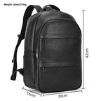 WANTING Luxus Leder Rucksack Herren – Großer Designer Laptop Rucksack aus echtem Rindsleder für Schule, Reise & Alltag