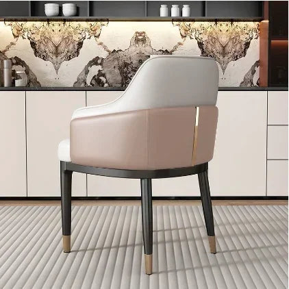 Italienisches Design Esszimmerstuhl aus PU-Leder – Moderner Polsterstuhl für Küche, Schlafzimmer, Hotel & Restaurant