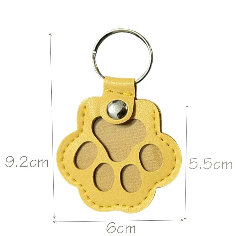Leder Tierhaar Erinnerungs-Schlüsselanhänger – Emotionales Keepsake Keychain & Gedenk-Bag-Charm für Hunde- & Katzenliebhaber