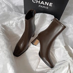 UETEEY Bottines pour femmes avec forme unique – Stiefeletten confortables avec blocage, confort et design rétro