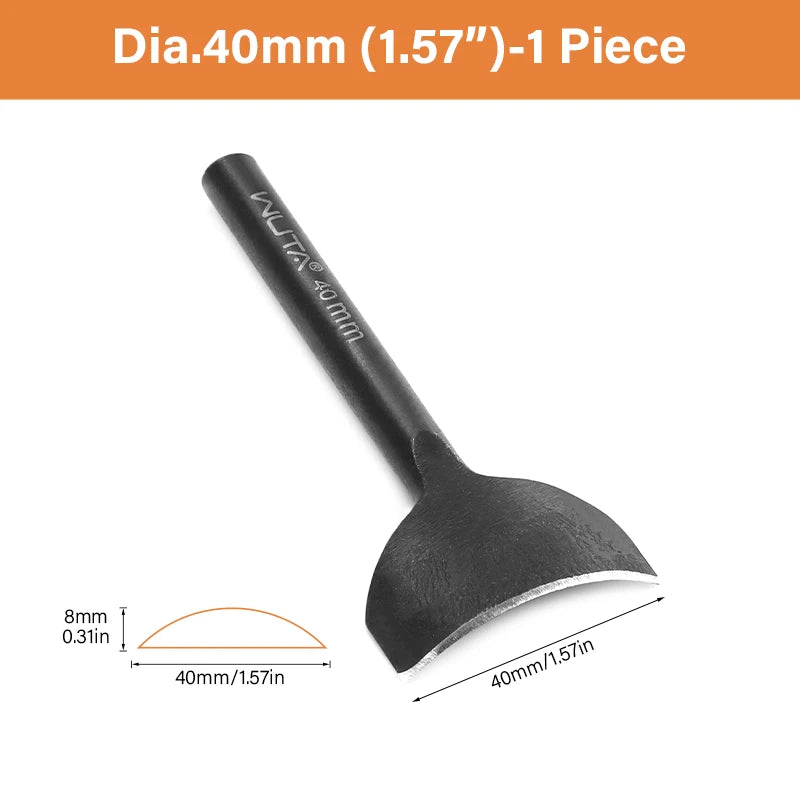 WUTA Basic Leder Eckenstanzer 1/4 Rund – Arc-förmiger Corner Cutter aus Carbonstahl für Gürtel, Riemen & Lederkanten