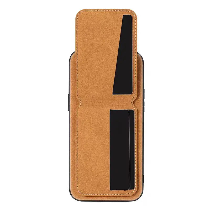 Luxuriöse Wallet Lederhülle für iPhone 12–17 Pro Max & Plus – High-End Faux Leather Handyhülle mit Kartenfach & Stoßschutz