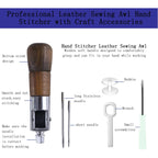 Kit de machines à main en cuir pour travaux de bricolage – Machine à main avec 7 fils et 6 tissus de couleur pour projets de bricolage en cuir