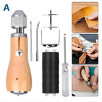 Juego de herramientas de cuero con grapadora Speedy Lock – Máquina manual profesional para cuero, lienzo y reparación