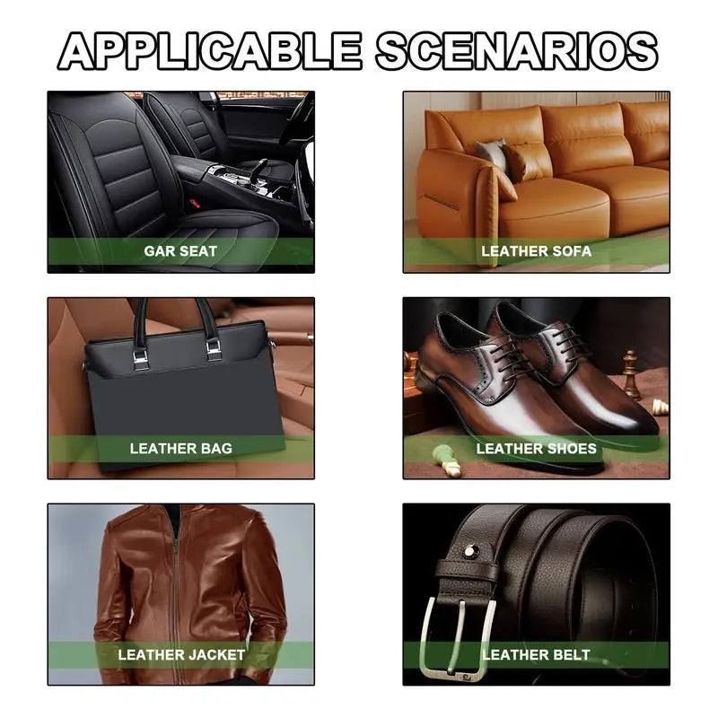 Leder Reparatur Paste Set – Natürlicher Lederfüller & Reparatur Compound für Sofa, Auto, Jacken & Polster