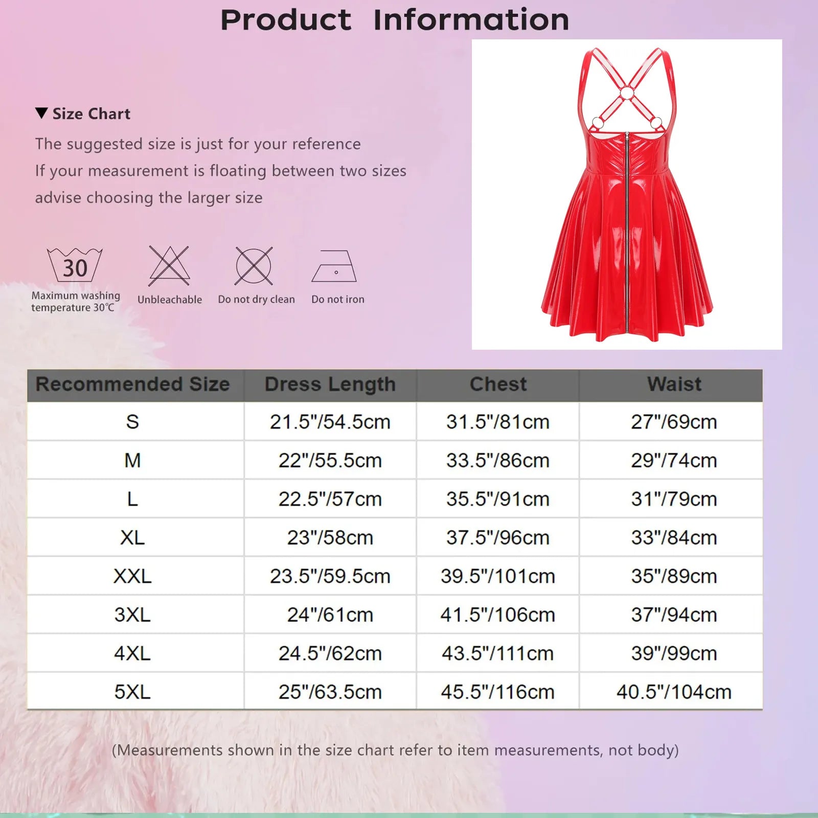 Ropa de cuero de PU con apariencia húmeda y estilo gótico punk: vestido ceñido al cuerpo con cremallera frontal, copas recortadas y una línea A asimétrica 