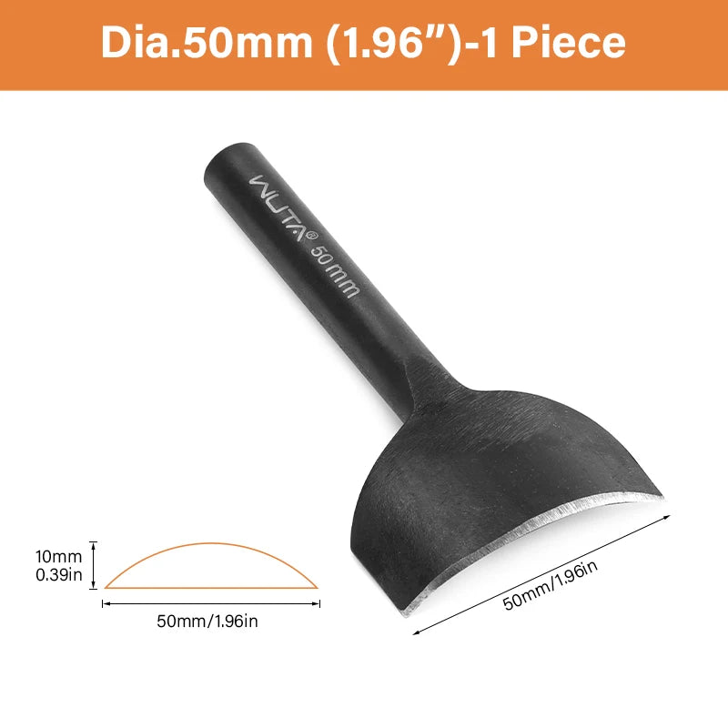WUTA Basic Leder Eckenstanzer 1/4 Rund – Arc-förmiger Corner Cutter aus Carbonstahl für Gürtel, Riemen & Lederkanten