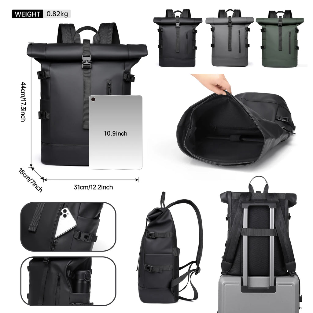 MYCO Business Rucksack Unisex – Grand sac à dos pour ordinateur portable de 17,3 pouces, facile et léger pour les étudiants, les étudiants et les voyages