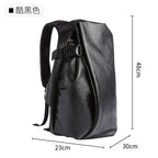 MOYYI Sac à dos en cuir PU pour hommes – Sac à dos pour ordinateur portable 15,6 pouces, résistant à l'eau, anti-corrosion et fonction de chargement USB, affaires et voyages 