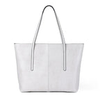 Burminsa Damen Tote Bag aus echtem Rindsleder – Große Luxus-Schultertasche &amp; Shopper Handtasche 2025
