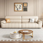 Canapé lounge design en cuir – Italienisches Luxus Wohnzimmersofa aus echtem Leder, moderne et minimaliste