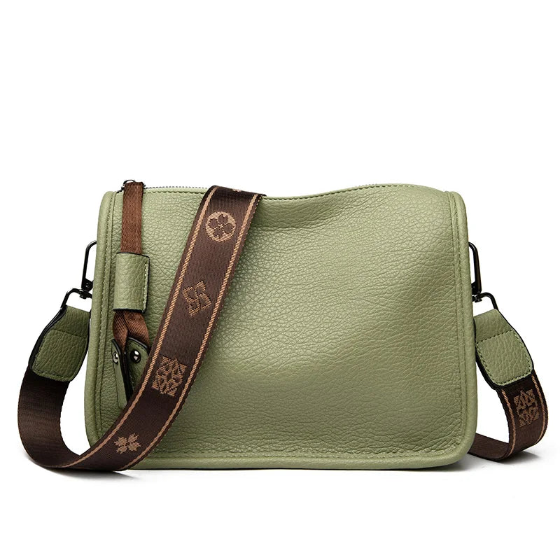 Luxuriöse Damen Tote Bag aus echtem Rindsleder – Weiche Schulter- & Crossbody-Tasche mit Rivets und Letter-Details
