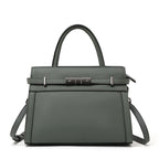 Damen Tote Bag aus echtem Rindsleder – Schlichte Business-Handtasche aus First-Layer Cowhide, elegante Schultertasche für Beruf & Alltag