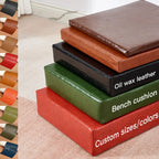 Maßgefertigte wasserdichte Sitzauflage aus Wachsstoff - Komfort Gartenbank- &amp; Stuhlkissen mit Memory-Schaum für Innen &amp; Außen