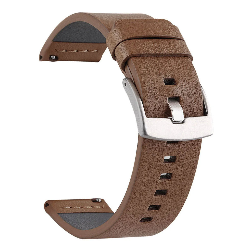 SAMCO Sport Vintage Leder-Uhrenarmband mit Edelstahlschließe - Correa de reloj clásica 18 / 20 / 22 / 24 mm para brazaletes