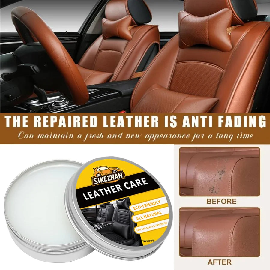 Auto Lederpflege Creme mit Mink Oil – Reinigungs- & Pflegeöl für Autositze, Innenraum & Ledersofa | Reinigt, nährt & schützt Leder