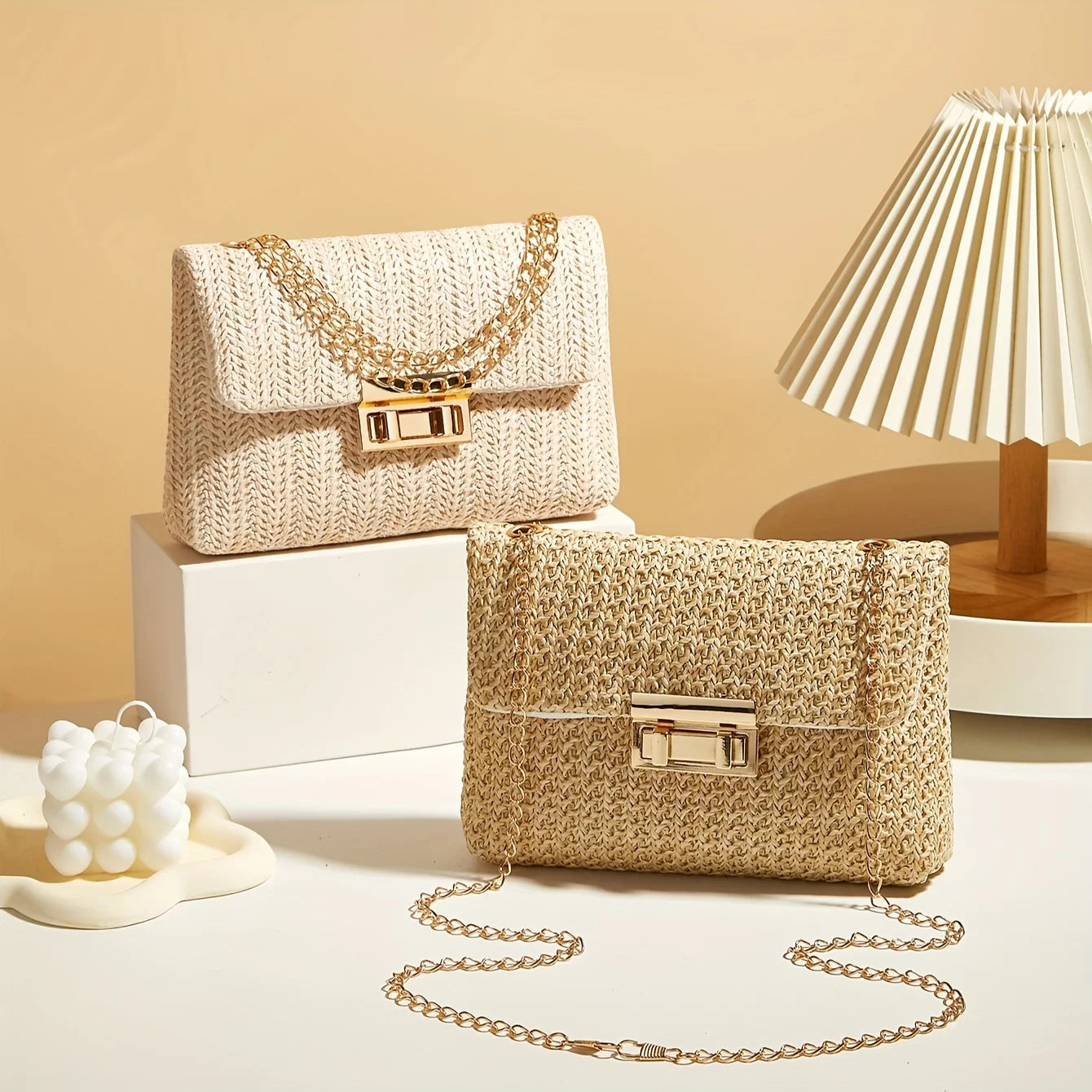 FXZLLQ Sac à Main Sac à Main pour Femme avec Fermeture à Verrouillage, Sac à Main Bandoulière Modische