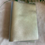 Metallisch glänzendes Echtleder Rindsleder – Gold & Silber Top Layer Leder 20 × 30 cm für DIY Taschen & Accessoires