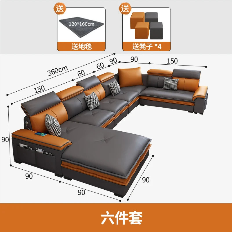 Nordisches Designer Lounge-Sofa – Modernes Relax-Sofa im italienischen Minimalismus, devient Lazy Couch pour Wohnzimmer &amp; Lounge